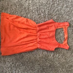 Orange summer dress